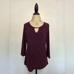 Elegant Purple Women's Top